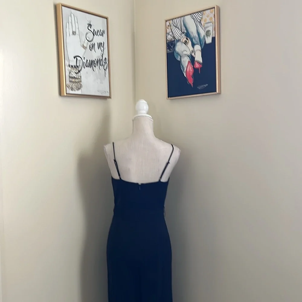 ๐ ANTONIO MELANI Black Jumpsuit with Sweetheart Neckline and Wide-Leg - Picture 8 of 17
